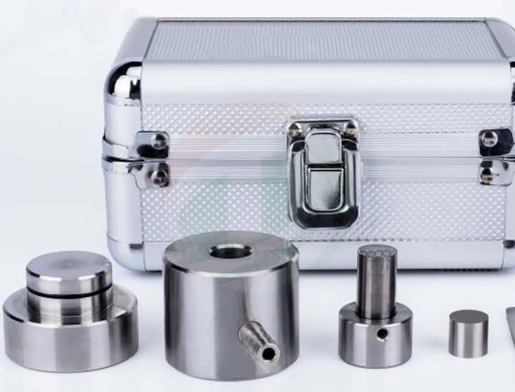 Hydraulic powder tableting